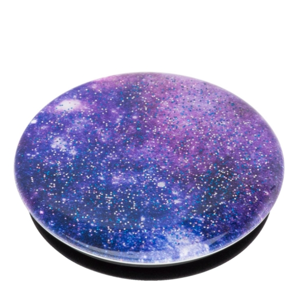 NWT PopSockets - PopGrip Premium Cell Phone Grip and Stand - 💜Glitter Nebula💜 - Picture 2 of 12